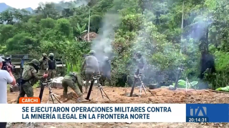 El Ejército ejecutó una operación en la frontera noroccidental; es la primera vez que se emplea artillería pesada para inhabilitar bocaminas en el país. Un reportaje de Jairo Jácome