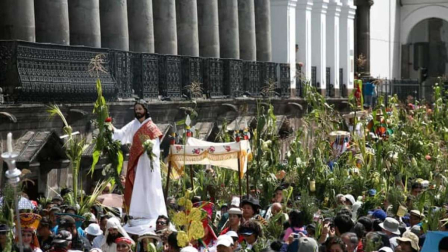 La procesión de Domingo de Ramos se realiza en distintos puntos de la capital este domingo 29 de marzo del 2026.