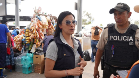 La Secretaría de Seguridad y Gestión de Riesgos del Municipio de Quito realizó un operativo en la Terminal Terrestre de Quitumbe.