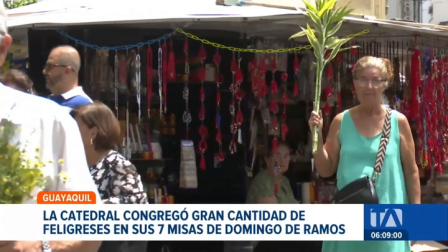 El Domingo de Ramos congregó a cientos de familias y devotos, marcando oficialmente el inicio de las celebraciones de Semana Santa en Guayaquil. Un reportaje de Jazmín Solís
