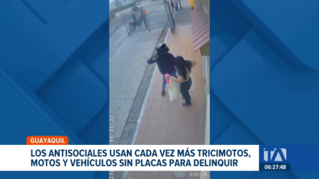 La Policía Nacional reporta un incremento de delitos cometidos en tricimotos en Guayaquil. La falta de operativos viales agrava la crisis de seguridad. Un reportaje de Jazmín Solís