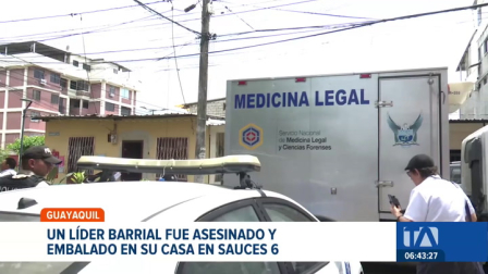 Un líder barrial fue hallado sin vida y embalado dentro de su domicilio en Sauces 6, norte de Guayaquil. Un reportaje de Jazmín Solís