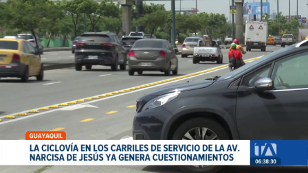 La reconfiguración de esta avenida para implementar una ciclovía impacta el flujo de transporte pesado y liviano de Guayaquil. Un reportaje de Ever Moreira