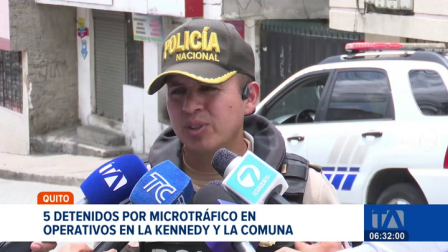 La Policía capturó a cinco ciudadanos tras recibir alertas sobre la venta de sustancias ilícitas en dos sectores del norte de Quito. Un reportaje de Gustavo Jaramillo