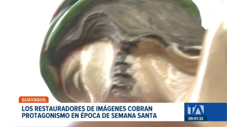 Previo a la Semana Santa, los ciudadanos buscan dejar a punto sus imágenes para las procesiones. Un reportaje de Jazmín Solís