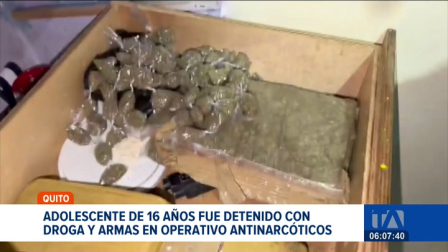 Durante un operativo antinarcóticos, las autoridades capturaron a un menor de edad vinculado a la venta de sustancias ilícitas. Un reportaje de Gustavo Jaramillo