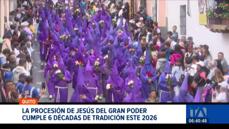 La Procesión Jesús del Gran Poder cumple seis décadas reuniendo a miles de devotos de la capital. Un reportaje de Mishell Villacís
