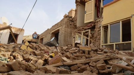 Primeras escenas del terremoto en Afganistan.