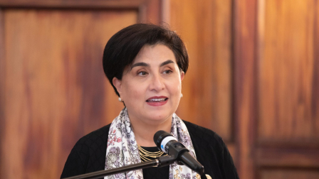 La Canciller Gabriela Sommerfeld en eun vento de la última semana