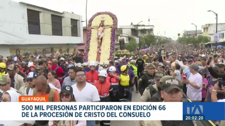 El evento religioso contó con un despliegue de seguridad policial y militar; el Cardenal, Luis Cabrera, lideró el recorrido en medio de actos de penitencia. Un reportaje de Ricardo Cruzatty