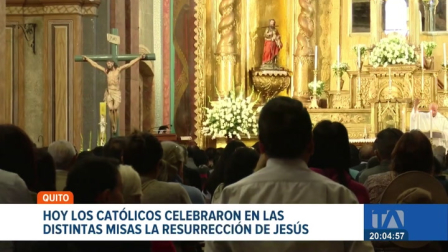 Cientos de fieles madrugaron a las misas del Domingo de Resurrección en las iglesias del Centro. En los mercados y plazas el plato más solicitado fue la fanesca. Un reportaje de Brigette Mancheno
