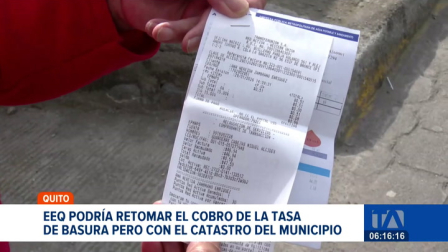 Empresa Eléctrica y Municipio de Quito en pugna por el cobro de la tasa de basura a través de la planilla eléctrica, usando el catastro municipal actual. Un reportaje de Stephany Paz