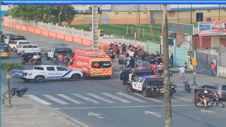 El ataque armado al complejo deportivo causó conmoción en la av. 25 de Julio, sur de Guayaquil.