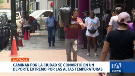 Ante las altas temperaturas en Guayaquil, comerciantes reportan un incremento significativo en ventas de aires acondicionados. Un reportaje de Ricardo Cruzatty