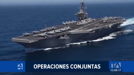 La embarcación estadounidense, con capacidad para más de 65 aviones, participará en actividades de control y vigilancia en el mar territorial. Un reportaje de Astrid Singre