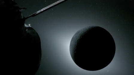 El eclipse visto desde el espacio por los astronautas del Artemis II.