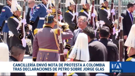La Cancillería ecuatoriana rechazó los calificativos del presidente Petro, quien aseguró que Jorge Glas es un "preso político". Un reportaje de Carlos Sacoto