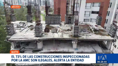 La AMC intensifica las inspecciones en la capital. En lo que va de 2026, ya se han suspendido 153 obras que ponían en riesgo la seguridad estructural. Un reportaje de Mishell Villacís