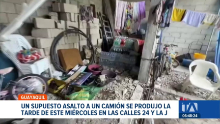 Siete personas fueron detenidas luego de fingir el asalto a un camión. La Policía recuperó toda la mercadería oculta en un taller  de la zona. Un reportaje de Jazmín Solís