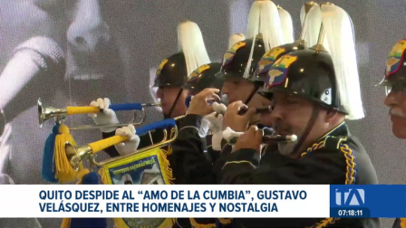 Quito despiió con honores a Gustavo Velásquez, el "Amo de la Cumbia". El artista ecuatoriano fue recordado en una emotiva ceremonia. Un reportaje de Ismenia Solorzano