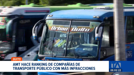 El ranking evidencia las constantes faltas viales en el transporte público en Quito. La cifra preocupa a las autoridades y usuarios. Un reportaje de Stephany Paz