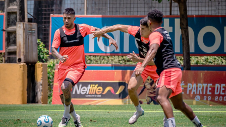 Un entrenamiento de Barcelona previo al duelo contra Boca Juniors