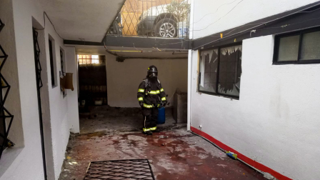 Una deflagración de gas ocurrió en una vivienda en el sector El Calzado, en Quito