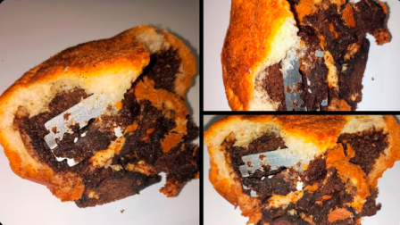 Consumidores encontraron una cuchilla de afeitar dentro de un pan,