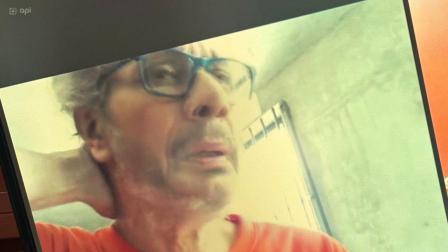 Jorge Glas, ex vicepresidente del Ecuador, comparece desde la cárcel de El Encuentro, durante la audiencia de habeas corpus.