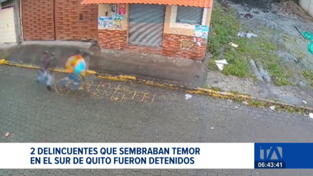 Tras una serie de robos con violencia en Guamaní, la Policía logró interceptar y detener a dos integrantes de una banda delictiva. Un reportaje de Juan Miguel Rodríguez