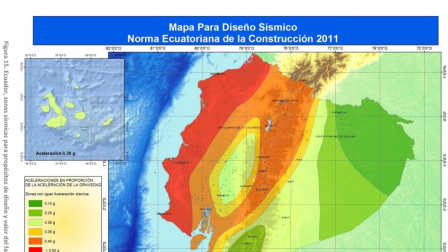 Mapa sísmico de Ecuador