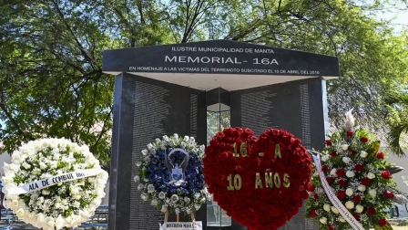 El monumento se levanta en el sector de Tarqui.
