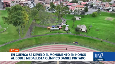 Cuenca rinde tributo al medallista olímpico con una escultura en el Parque Miraflores. La obra reconoce la disciplina y el orgullo que el marchista da al deporte del país. Un reportaje de Iván Rodríguez
