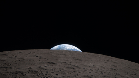 Imagen de la Tierra y la Luna desde Artemis II