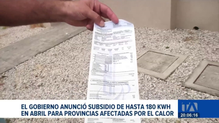 Tras las quejas ciudadanas por facturas elevadas, se anunció un subsidio de hasta 180 kWh; la medida busca compensar el incremento de consumo energético provocado por las altas temperaturas.