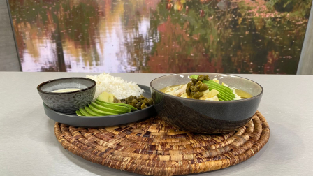 Este miércoles 22 de abril del 2026 preparamos caldo de bagre, junto al chef Felipe Campana.