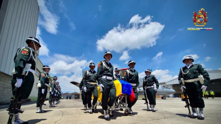 Los cuerpos de los soldados fueron trasladados hacia Bogotá para darles cristiana sepultura.