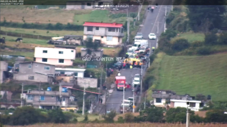 Siete personas resultaron heridas por un choque múltiple en Machachi