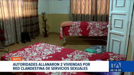 Autoridades allanaron dos viviendas en el norte de Quito donde operaban redes ilegales. En el operativo se hallaron mujeres extranjeras en situación irregular. Un reportaje de Mishell Villacís