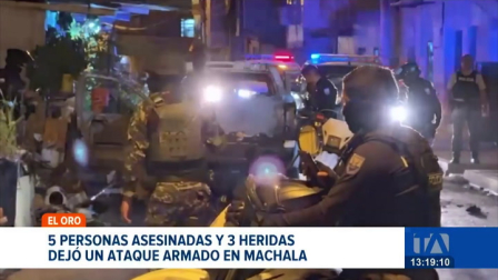 La incursión dejó múltiples víctimas en Machala; paralelamente, operativos en El Guabo permitieron la captura de un presunto cabecilla vinculado a delitos de extorsión y sicariato.