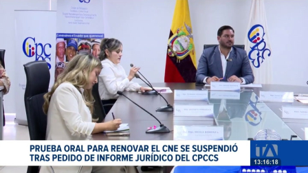 El proceso de selección sigue estancado a la espera de un pronunciamiento jurídico del Cpccs; se prevé que el informe solicitado por el Pleno se emita en el transcurso de esta semana.