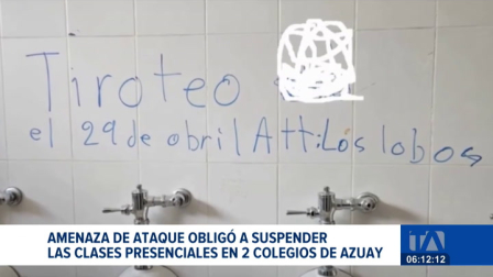 La alerta se encendió en dos planteles educativos luego de que aparecieran mensajes intimidatorios en las paredes de los baños.  Un reportaje de Iván Rodríguez