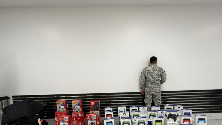 Los artículos se camuflaban en seis maletas de viaje