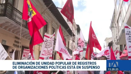El CNE no resolvió la acción de corrección presentada por la Unidad Popular. La decisión sobre su permanencia en el registro de partidos queda en suspenso. Un reportaje de Fausto Yépez