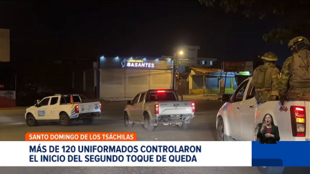 Autoridades de la provincia reportaron 7 aprehendidos por incumplir la restricción de movilidad en la primera noche. Un reportaje de Karen Caguano