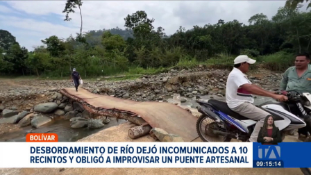 La parroquia San José del Tambo enfrenta las consecuencias de las fuertes lluvias. La crecida del río ha comprometido la infraestructura vial. Un reportaje de  Jonathan Quezada