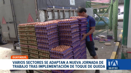 Los centros de abasto y la Terminal Terrestre Jaime Roldós Aguilera modificaron sus jornadas para cumplir con la restricción de movilidad. Un reportaje de Ricardo Cruzatty