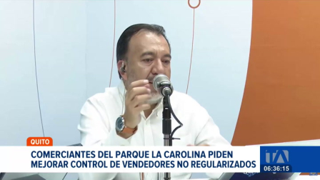 Comerciantes regularizados del norte de Quito exigen controles más estrictos ante la proliferación de ventas informales en el parque La Carolina. Un reportaje de Stephany Paz
