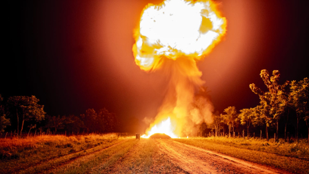 En una operación militar se inhabilitó una pista clandestina en el cantón El Triunfo, provincia del Guayas, este 6 de mayo de 2026.