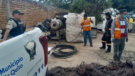 Personal de la AMC, CNT y Policía ejecutaron un operativo en el sector de Pifo, en Quito